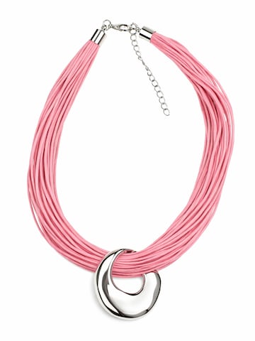 COLLEZIONE ALESSANDRO Necklace 'Evora' in Pink: front