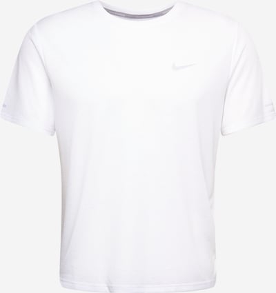 NIKE Λειτουργικό μπλουζάκι 'Miler' σε γκρι / λευκό, Άποψη προϊόντος