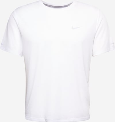 NIKE Sportshirt 'Miler' in stone / weiß, Produktansicht