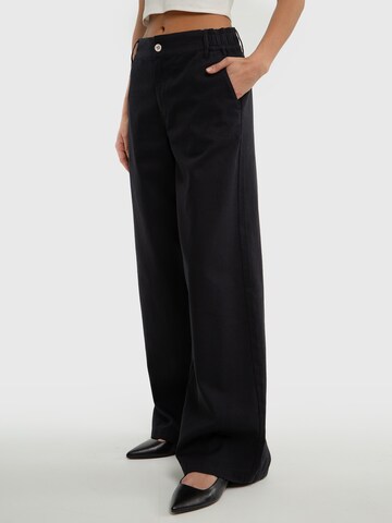 BIG STAR Wide leg Trousers 'Malu' in Black
