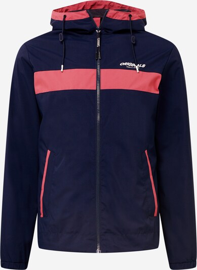 JACK & JONES Overgangsjakke 'ANDREW' i navy / pink / hvid, Produktvisning