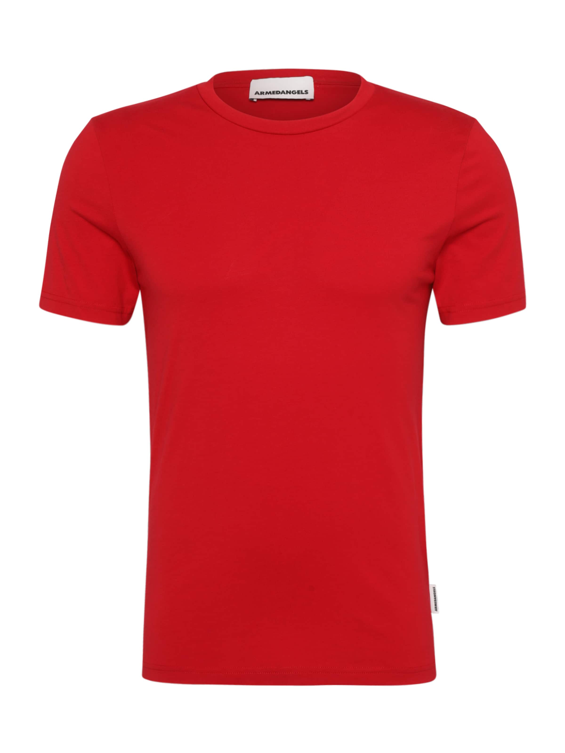 ARMEDANGELS Μπλουζάκι 'JAAMES' σε κόκκινο: μπροστά