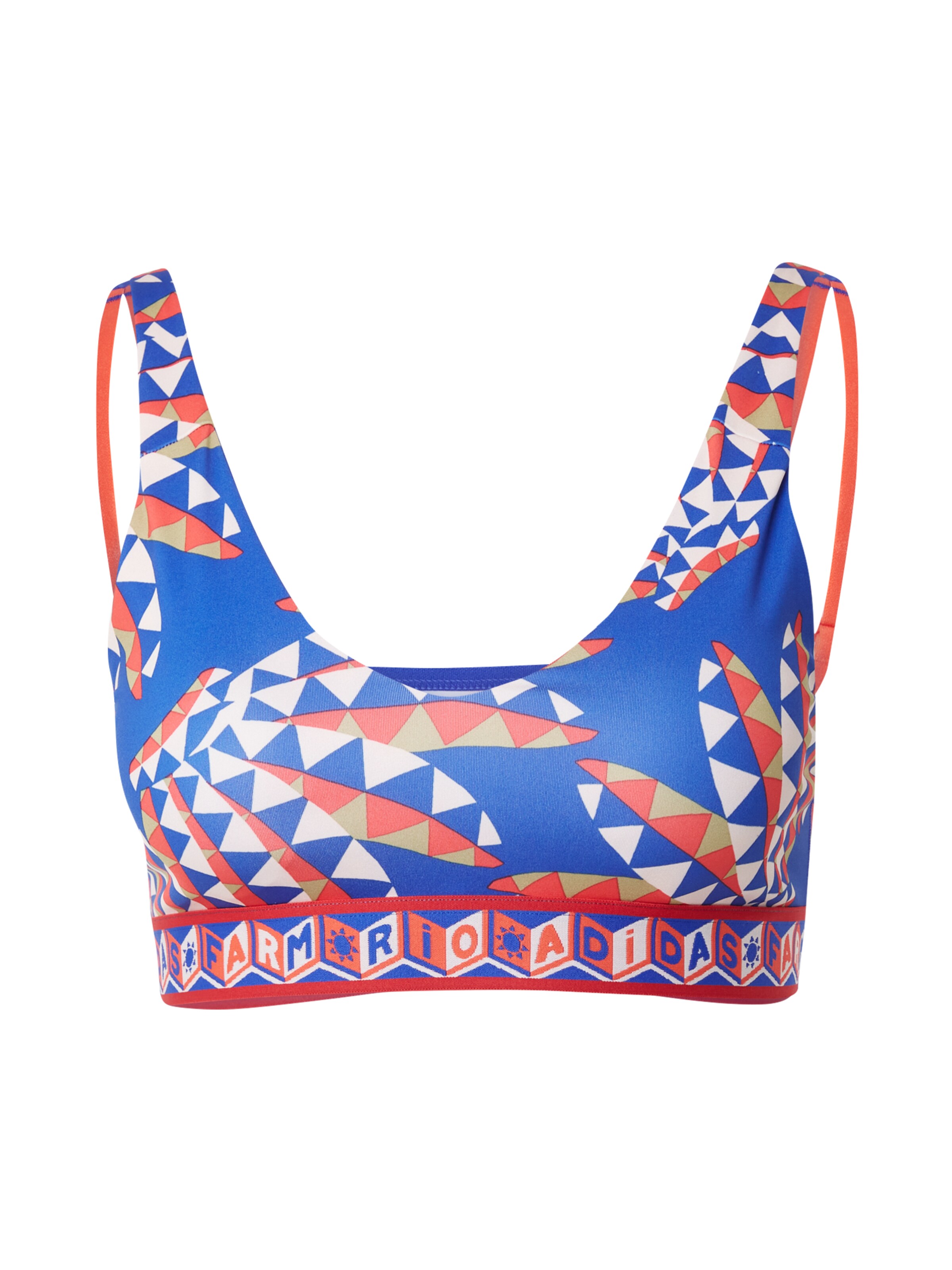 Reggiseno sportivo 'Farm' ADIDAS PERFORMANCE di colore blu reale / mela / rosso chiaro / bianco, Visualizzazione prodotti