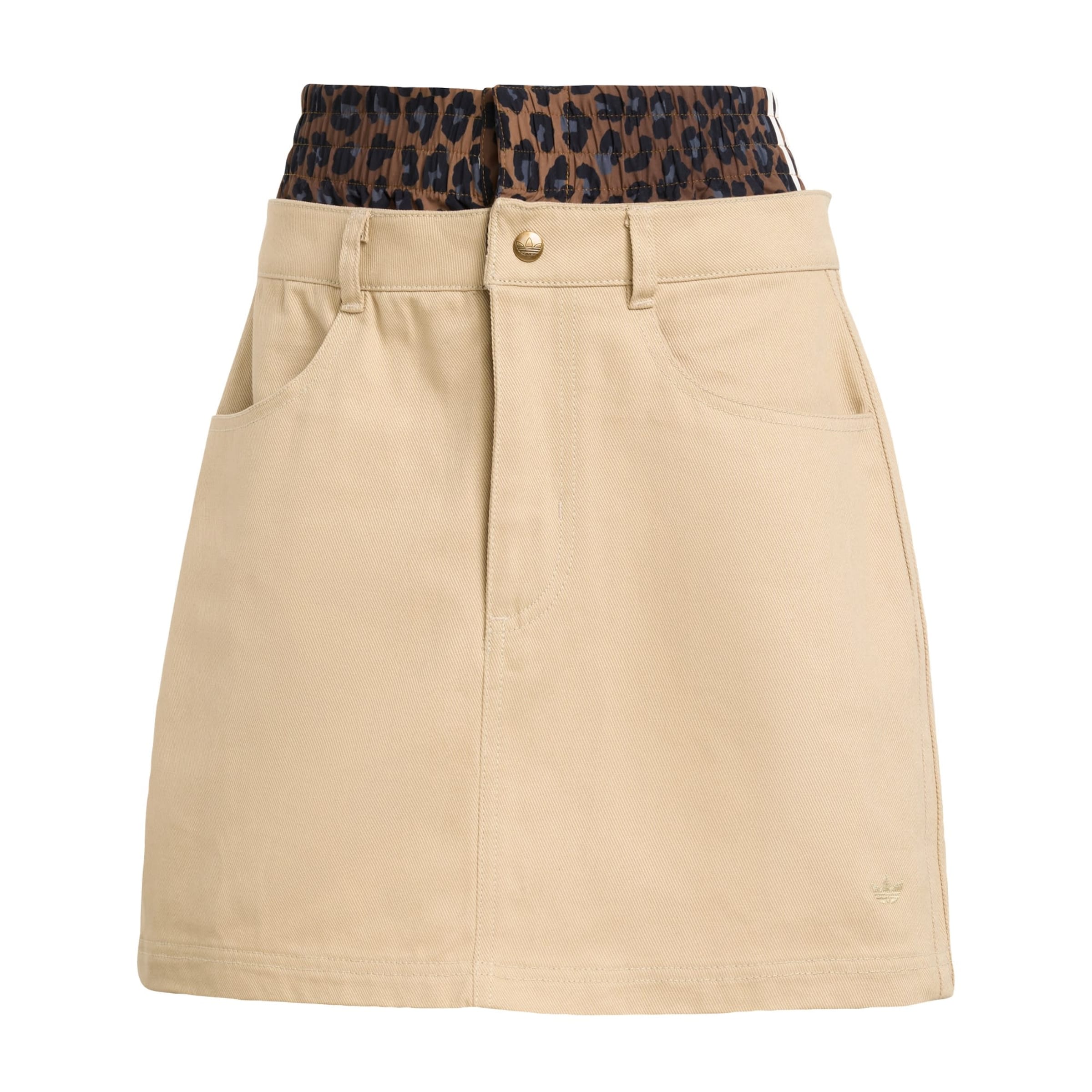 Jupe 'Firebird' ADIDAS ORIGINALS en beige : devant