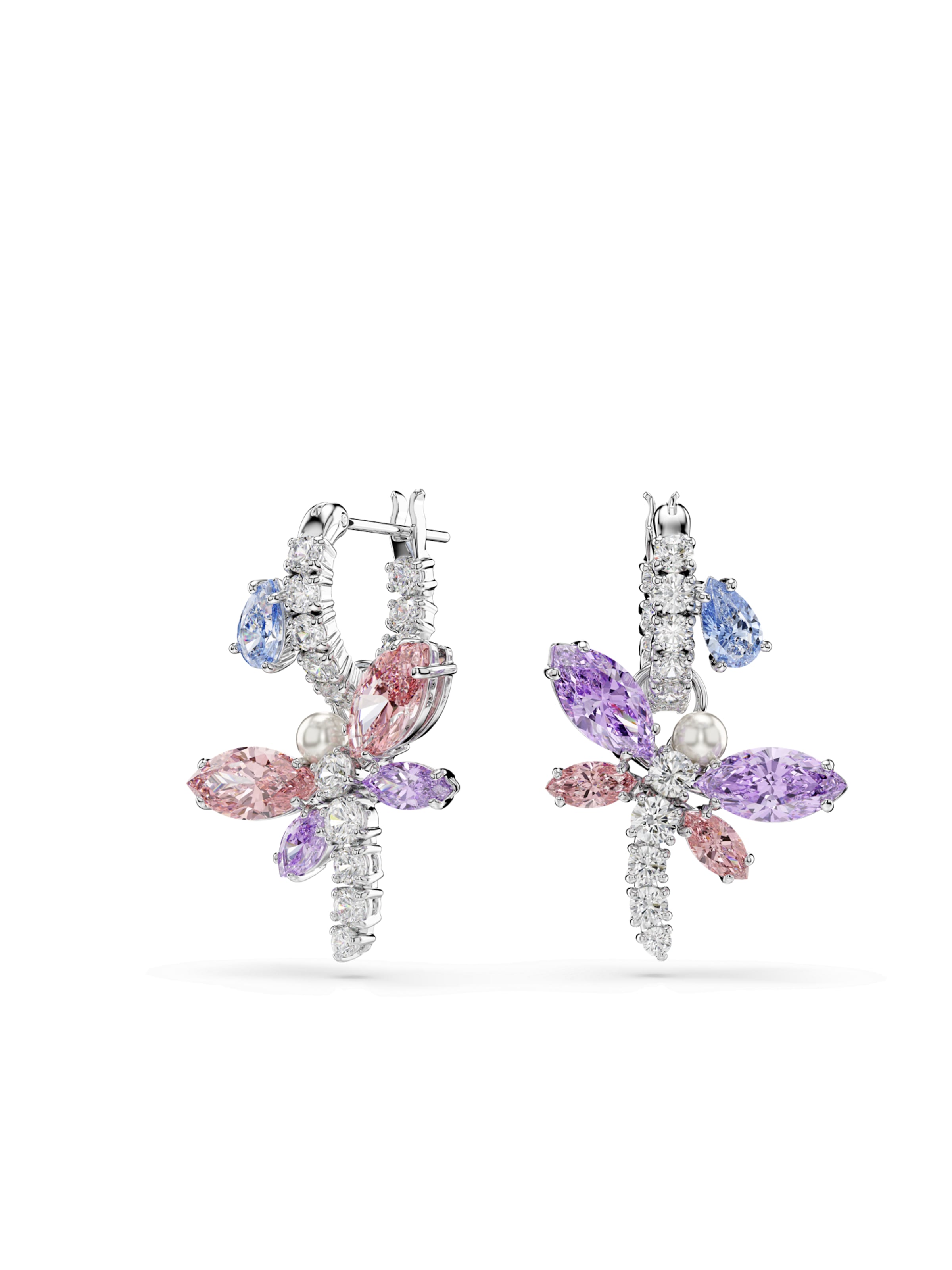 Swarovski Σκουλαρίκια σε ασημί: μπροστά