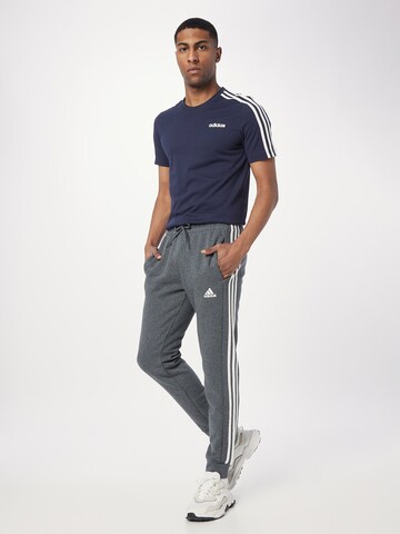 ADIDAS SPORTSWEAR Tapered Workout Pants 'Essentials' in Grey