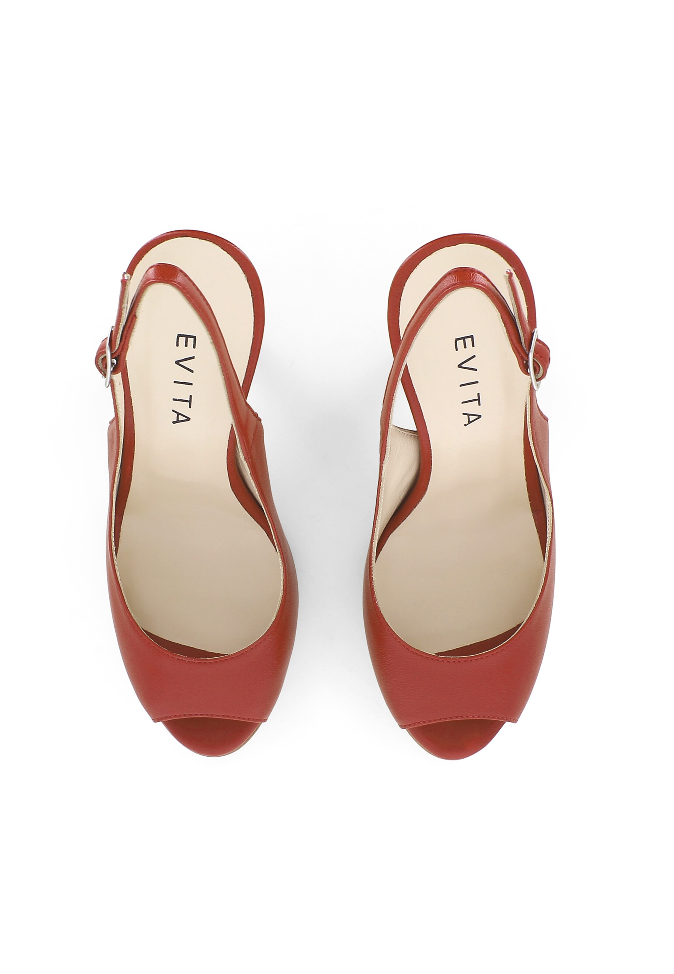 EVITA Slingpumps 'ALESSANDRA' in Rood