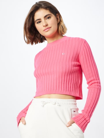 Tommy Jeans Sweater in Pink: front