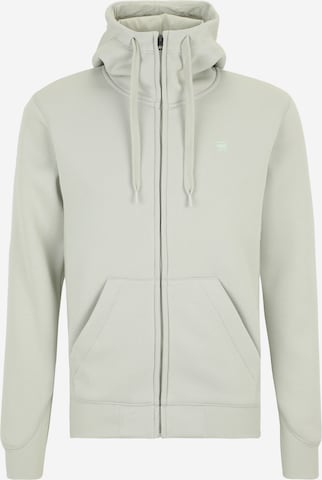 G-STAR Bluza rozpinana 'Premium Core' w kolorze szary: przód