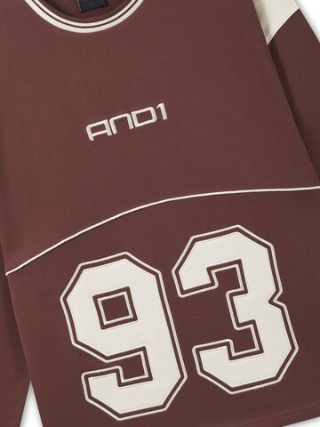 Sweat-shirt '93' AND1 en marron