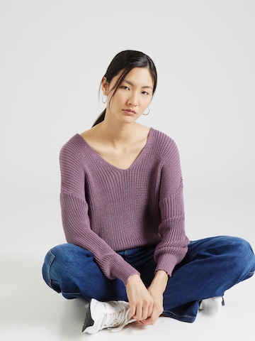 ABOUT YOU Sweater 'Sharon' in Purple