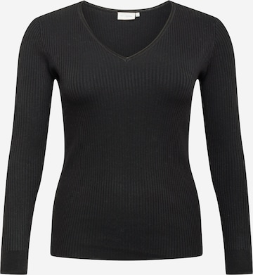 ONLY Carmakoma Pullover 'Simone' in Schwarz: predná strana