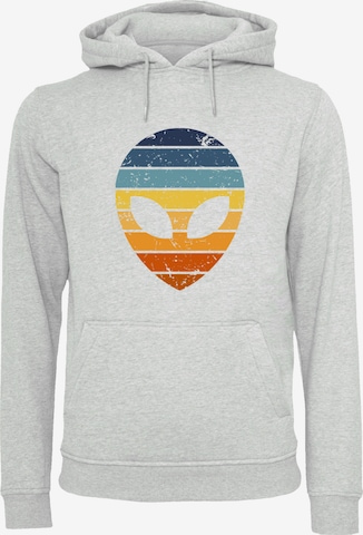 F4NT4STIC Sweatshirt 'Alien Sonnenuntergang Retro' in Grey: front