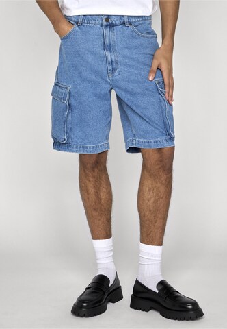 Karl Kani Normální Džíny – modrá: přední strana