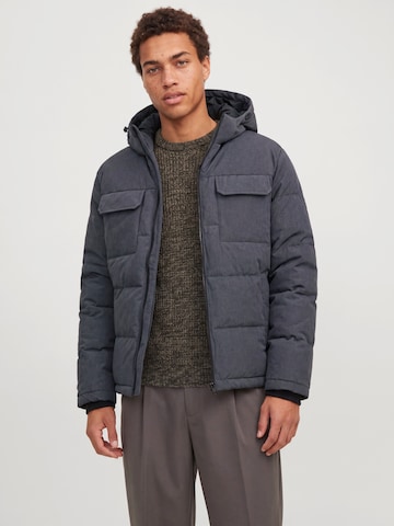 JACK & JONES Winter jacket 'JJWilliam' in Grey: front