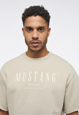 MUSTANG Sweatshirt in Beige