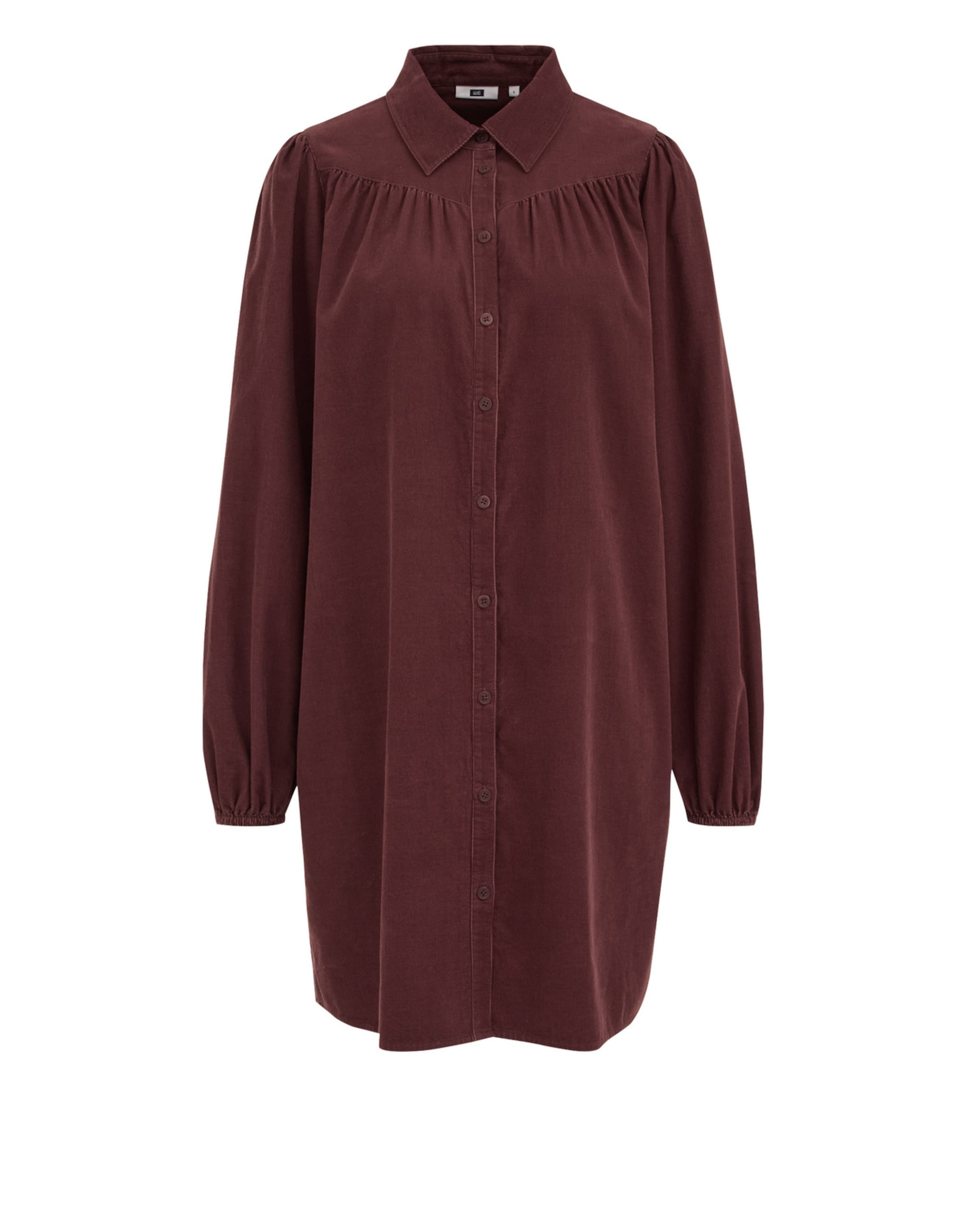WE Fashion Shirt dress in Brown: front