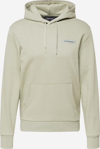 PEAK PERFORMANCE Sport sweatshirt i grön: framsida