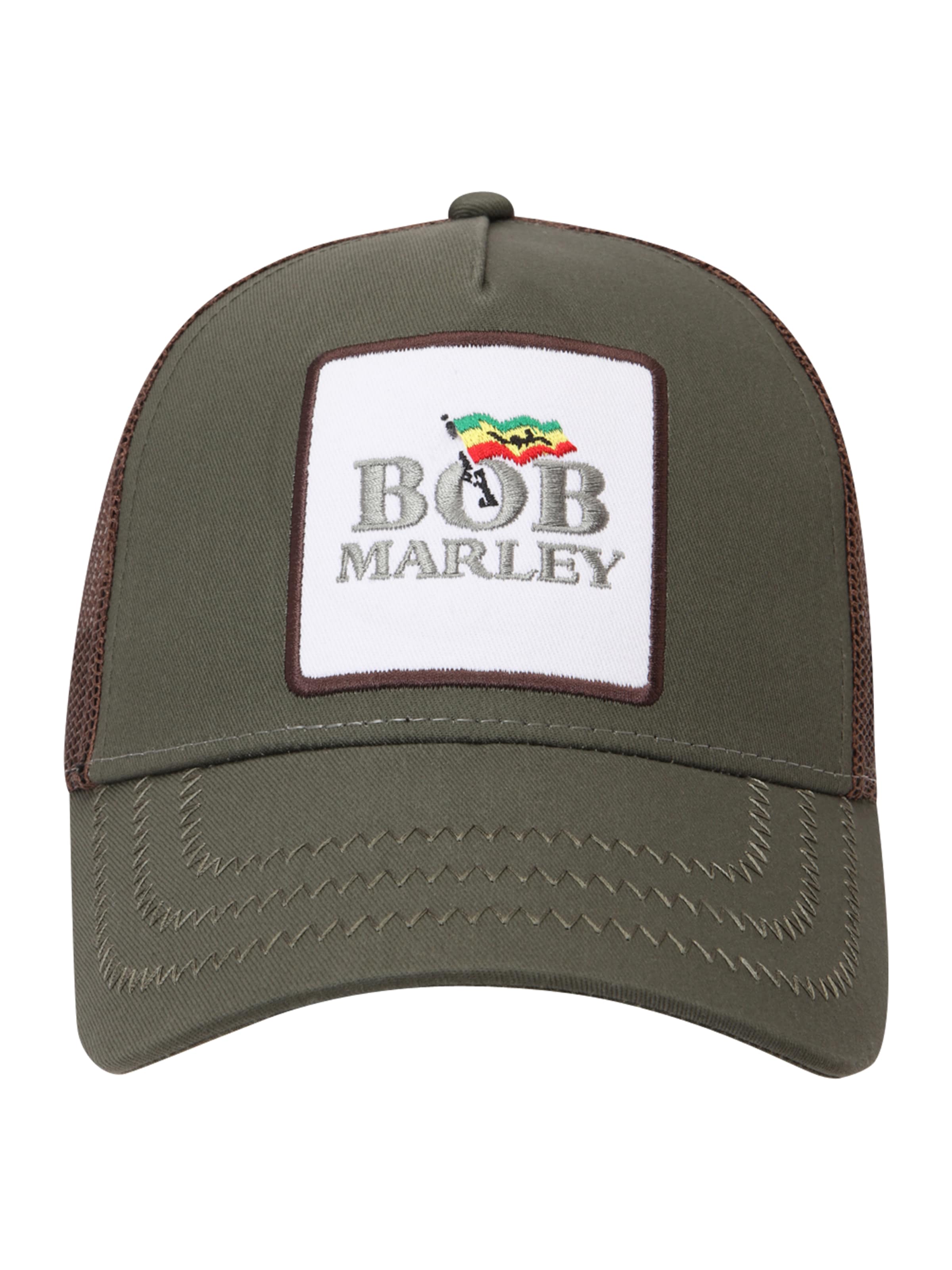 žalia AMPLIFIED Kepurė 'Bob Marley'