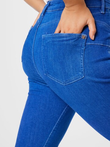 River Island Plus Skinny Jeans 'MERCURY' in Blau