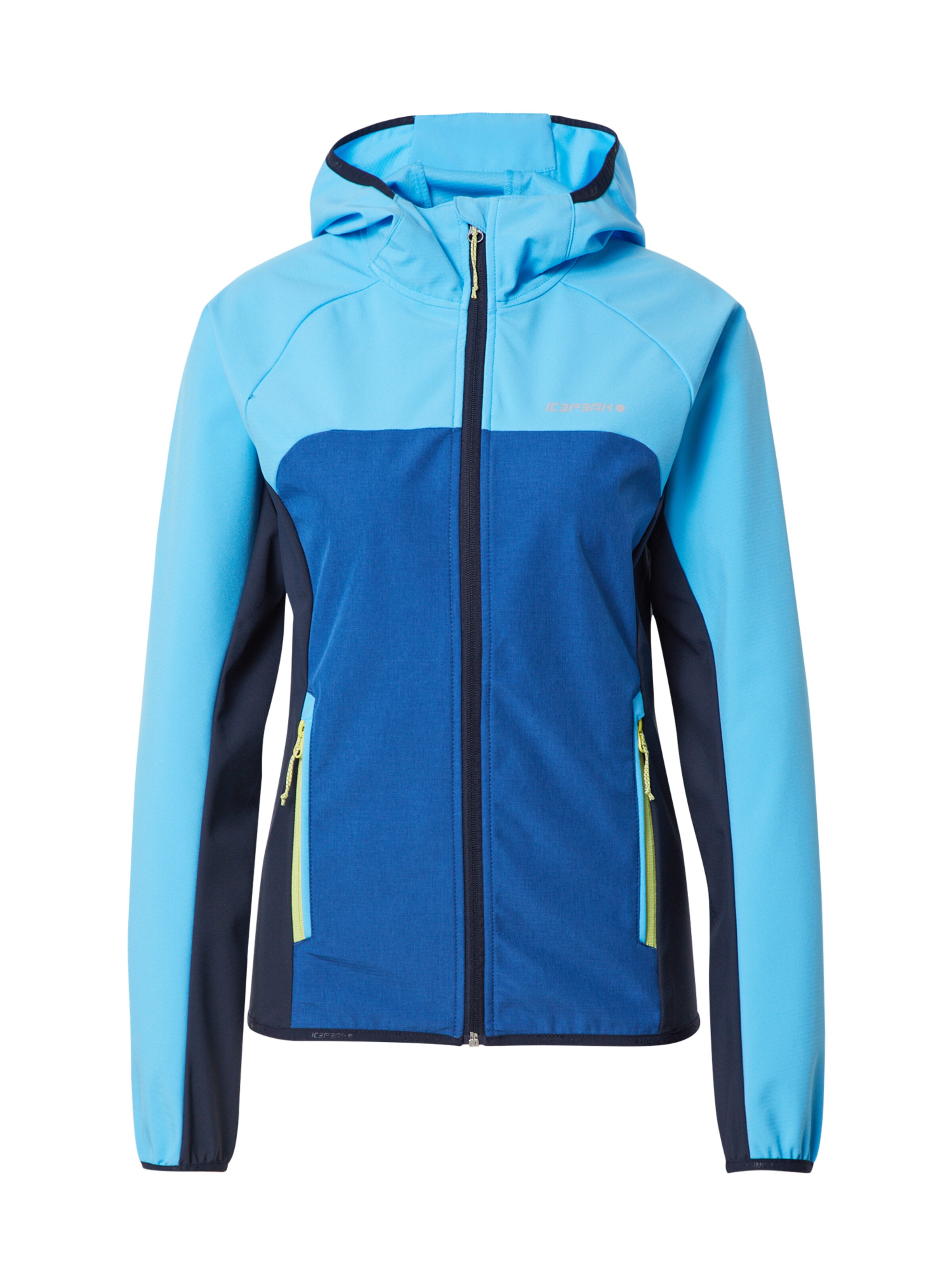 ICEPEAK Outdoorjas 'DECORAH' in de kleur Blauw / Nachtblauw / Lichtblauw, Productweergave