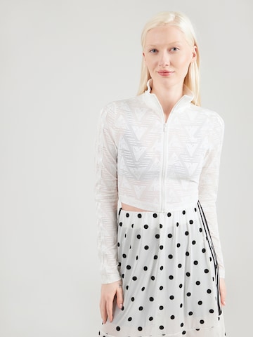 ADIDAS ORIGINALS Кофта на молнии 'FIREBIRD LACETT' в Белый: спереди