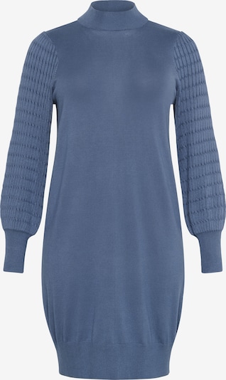 Megzta suknelė 'Lini' iš KAFFE CURVE, spalva – mėlyna, Prekių apžvalga