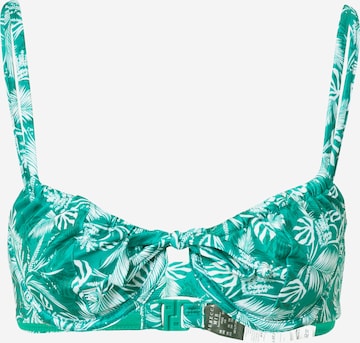 Hunkemöller Balkonetka Góra bikini 'Bermuda' w kolorze zielony: przód