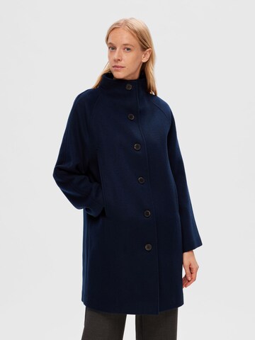 SELECTED FEMME Between-Seasons Coat 'VINNI' in Blue