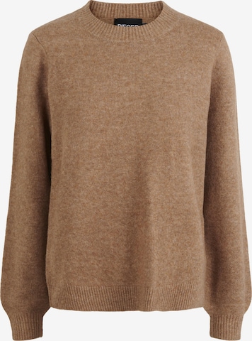 PIECES Sweater 'Janita' in Brown: front