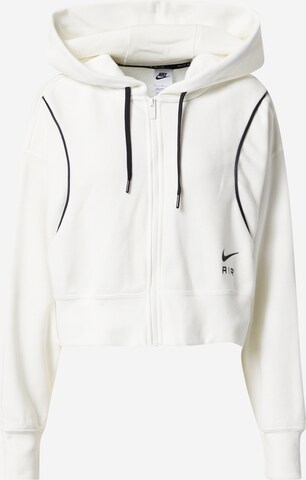 Nike Sportswear Sweatjakke i hvid: forside