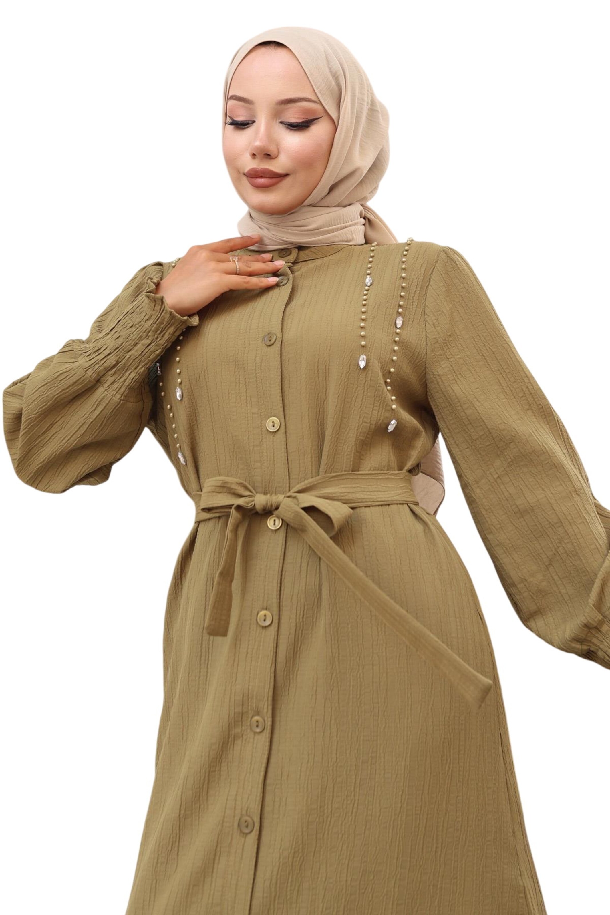 MODAMIHRAM Blousejurk in Groen