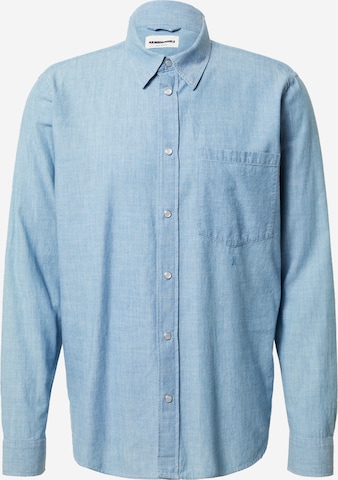 ARMEDANGELS Regular fit Button Up Shirt 'VASO' in Blue: front