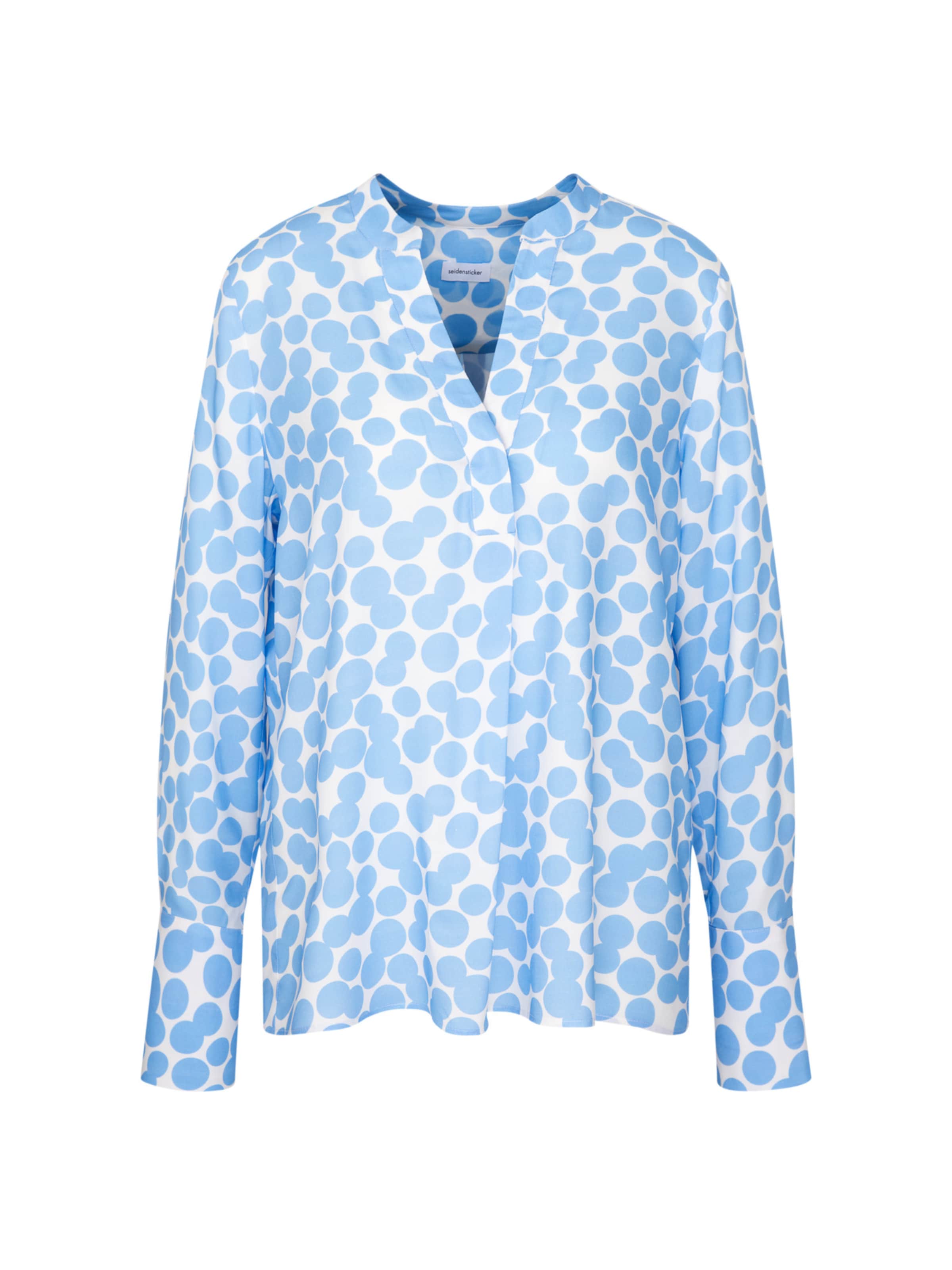 SEIDENSTICKER Blouse 'Rose' in Blauw: voorkant