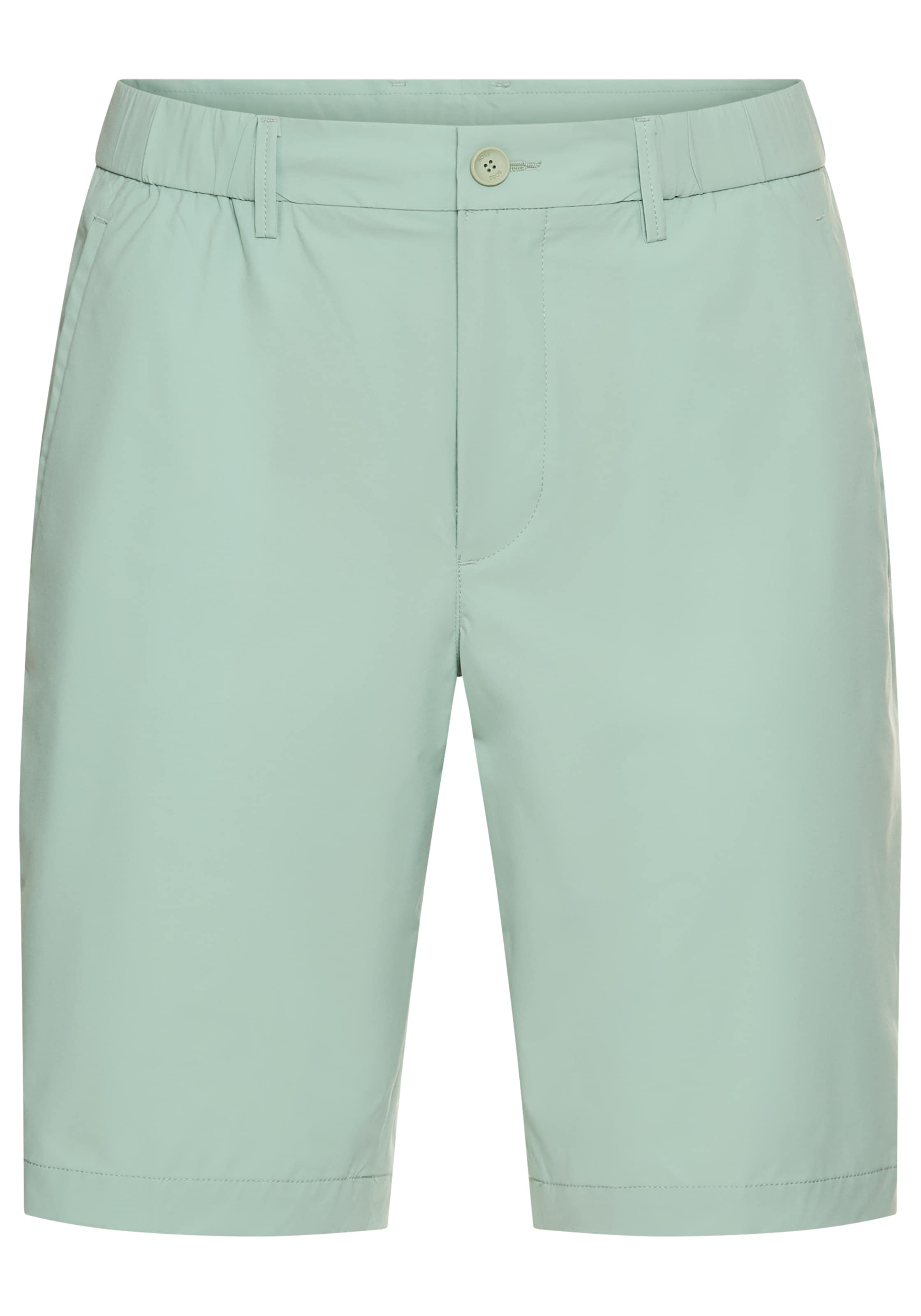 BOSS Slimfit Shorts 'Speedflex' in Grün: Vorderseite