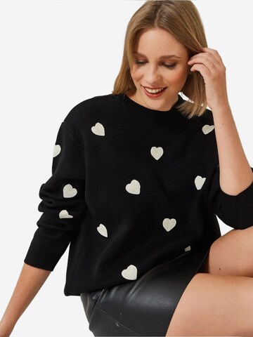 Pull-over 'Pullover' Bianco Lucci en noir