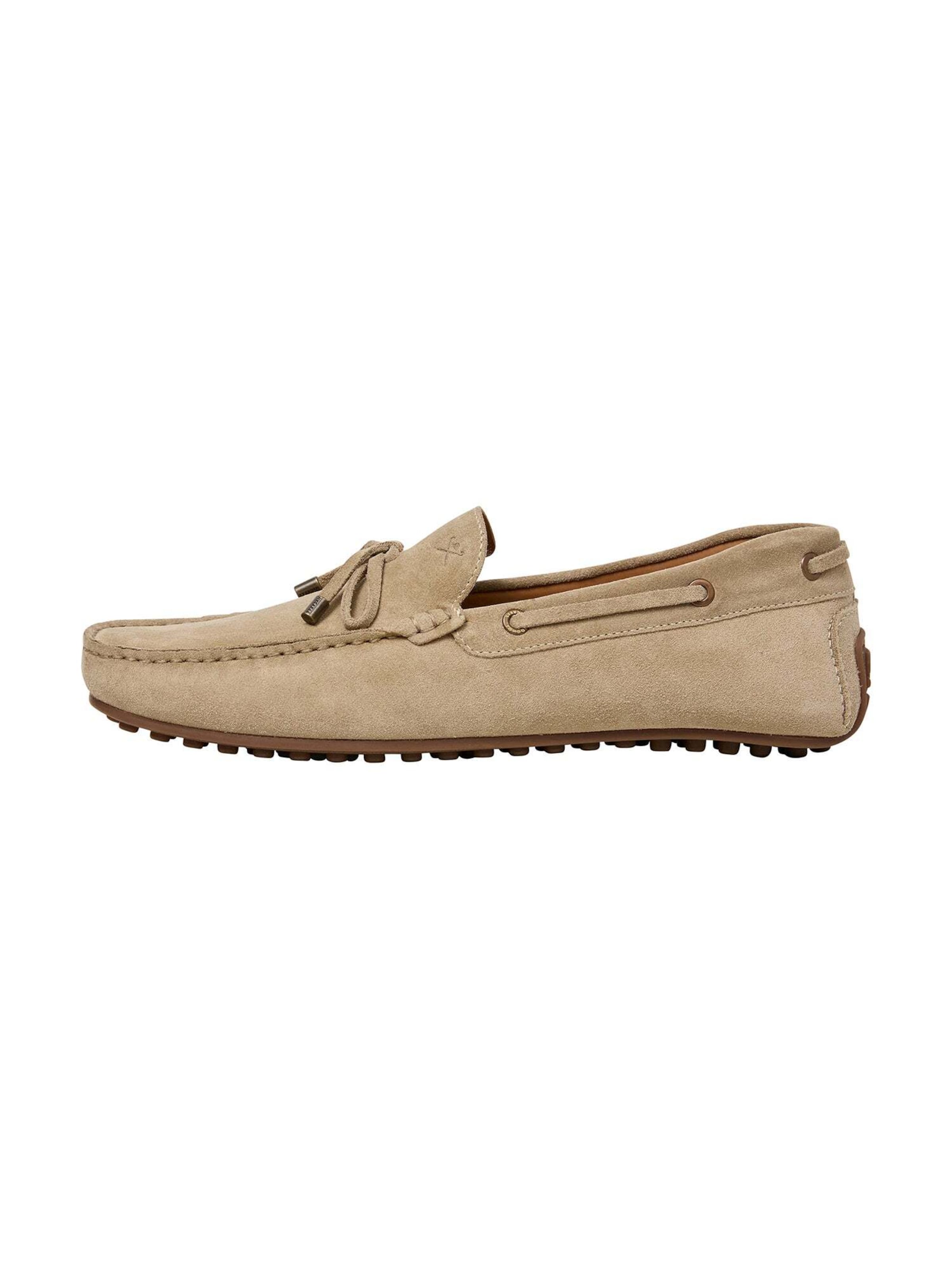 Mocassino 'Driver Laces' di Hackett London in beige: frontale