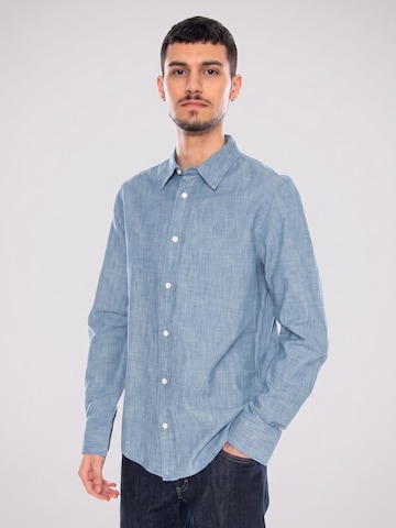 Comfort fit Camicia 'Shirt Light Chambray Blue' di Lee in blu: frontale
