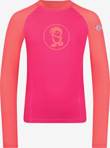 TROLLKIDS Athletic Swimwear in Pink: front