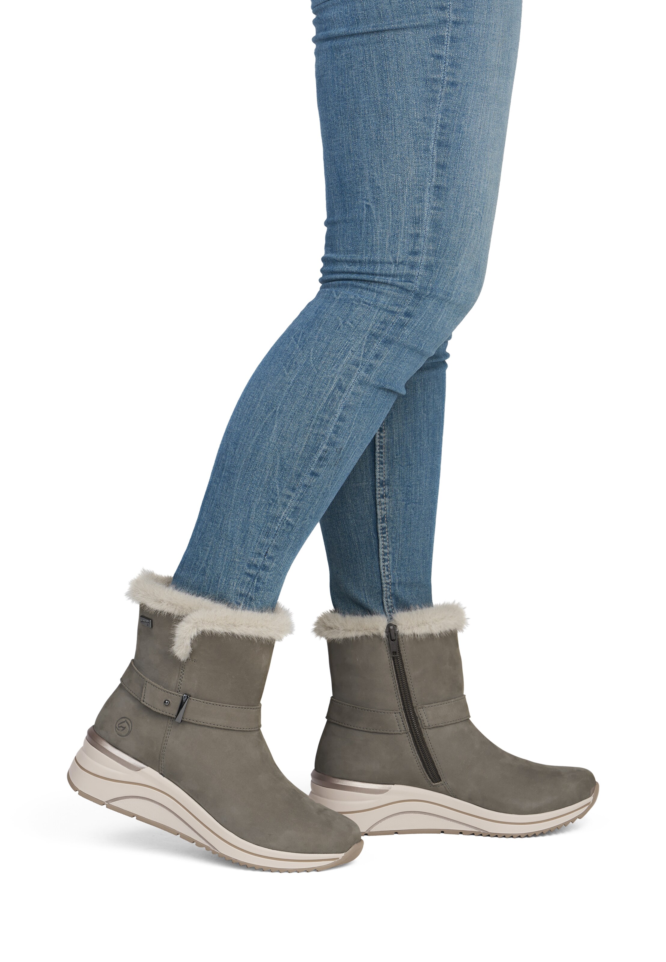 Boots REMONTE en gris : devant