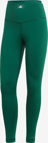 ADIDAS PERFORMANCE Skinny Workout Pants 'Sports Club' in Green: front