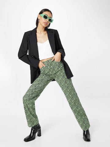 Monki Свободный крой Штаны в Зеленый