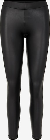 Skinny Leggings de la PIECES pe negru: față