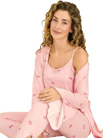 fashionshowcase Pyjama 'LoungeDream' in Pink