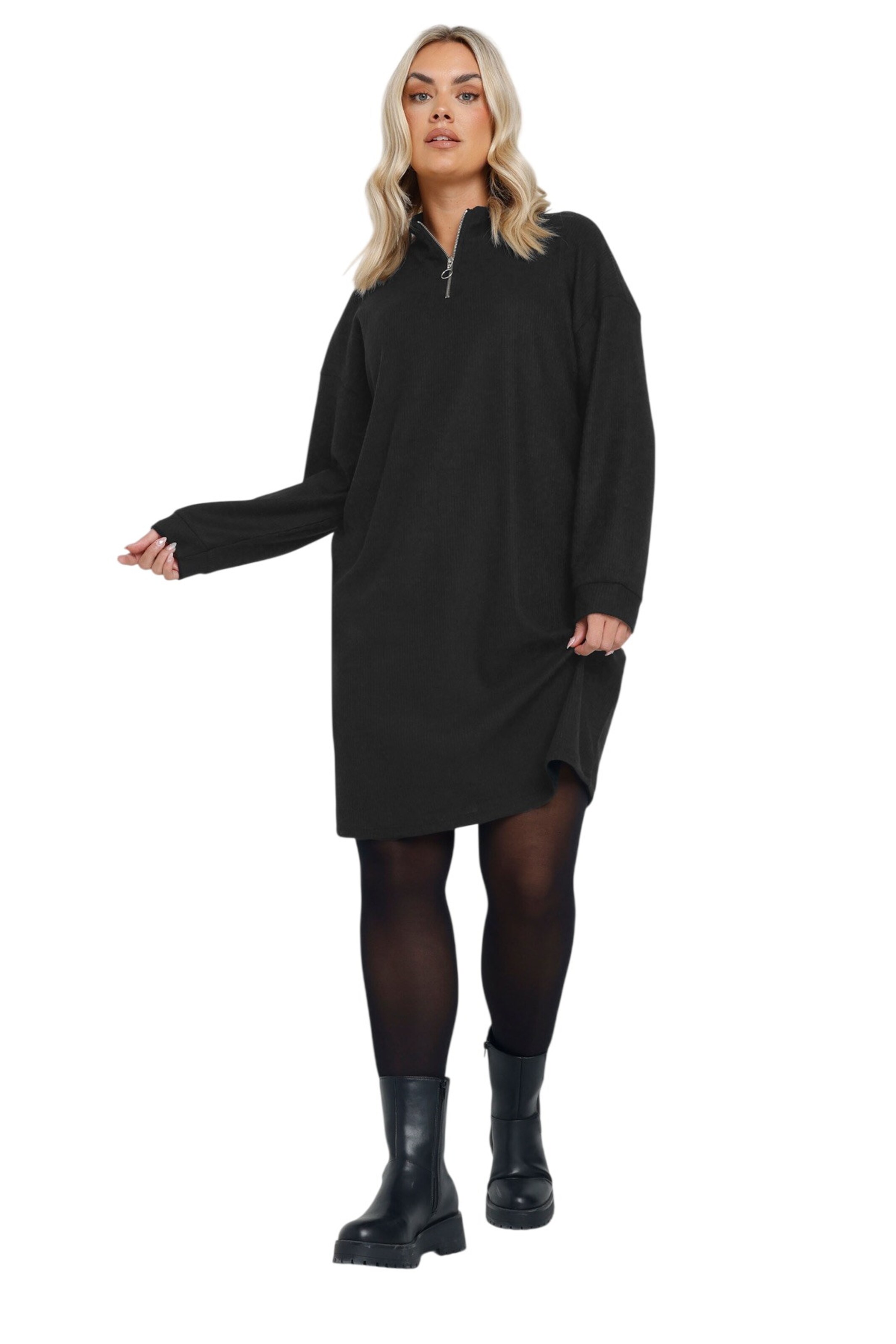 Robes en maille Stil Diva en noir