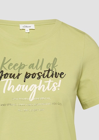 T-shirt s.Oliver en vert