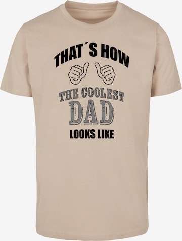 T-Shirt 'Coolest Dad' Merchcode en rose : devant