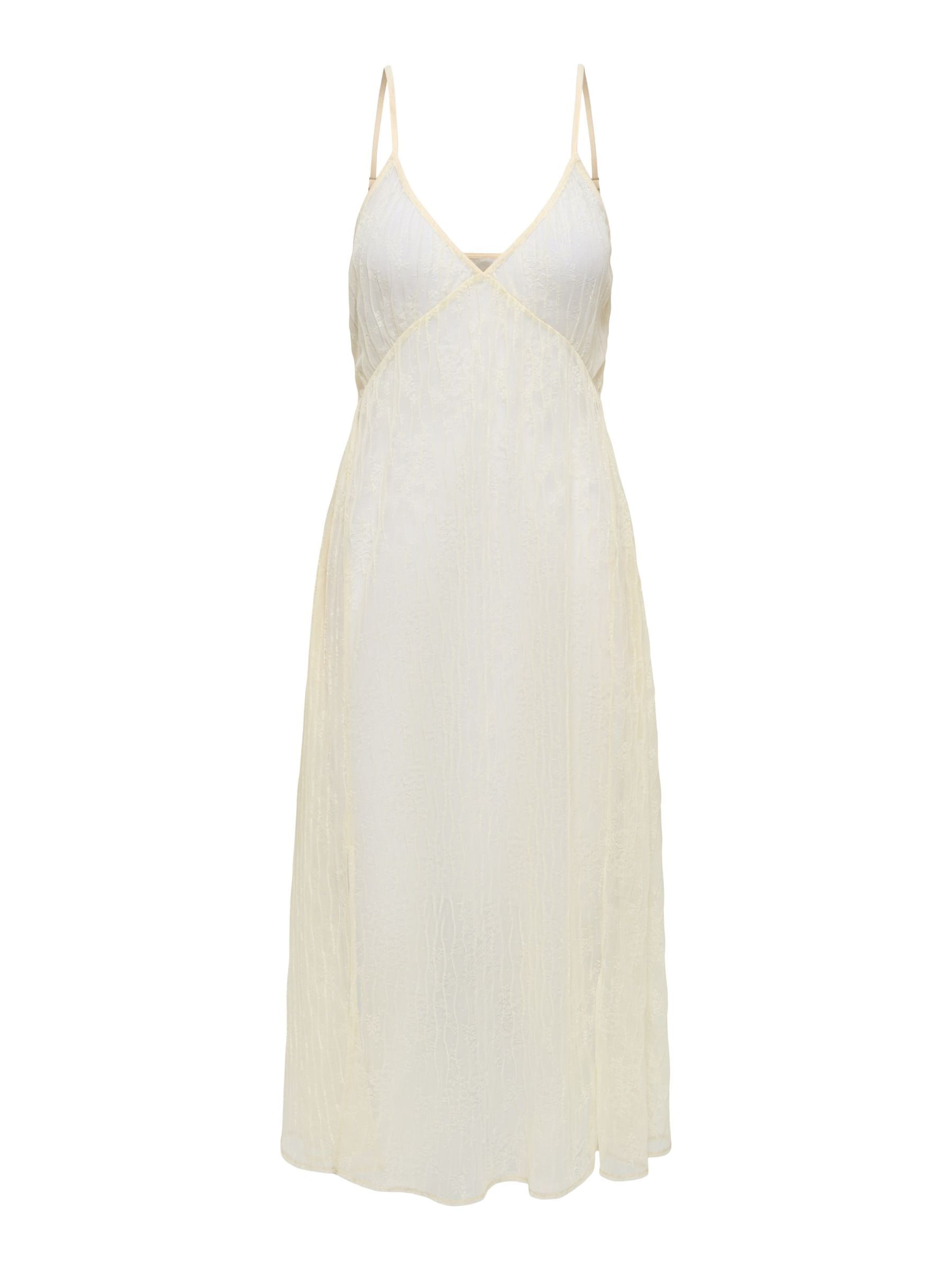 ONLY Kjole i 34 i lysebeige / hvid, Produktvisning