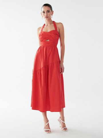 BWLDR Dress in Orange: front