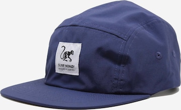 Surf Monkey Athletic Cap in Blue: front